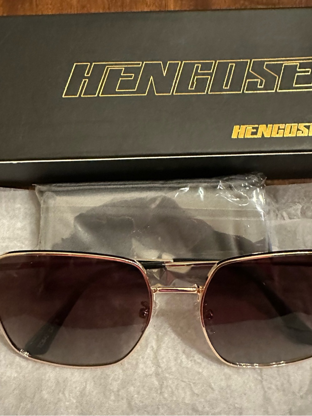 Gold Women’s Polarized  Sunglasses - Brown Lenses